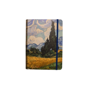 FINE ART NOTEBOOK - WHEATFIELDS WITH CYPRESSES
