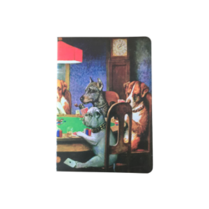 SINGER SEWN NOTEBOOK - DOGS PLAYING POKER