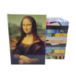 CASE BOUND NOTEBOOK - MONA LISA