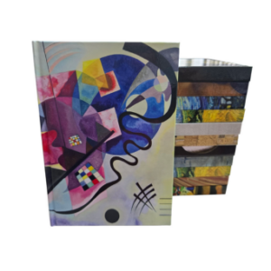 CASE BOUND NOTEBOOK - YELLOW-RED-BLUE