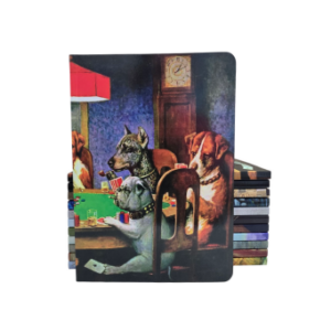 PERFECT BOUND NOTEBOOK - DOGS PLAYING POKER